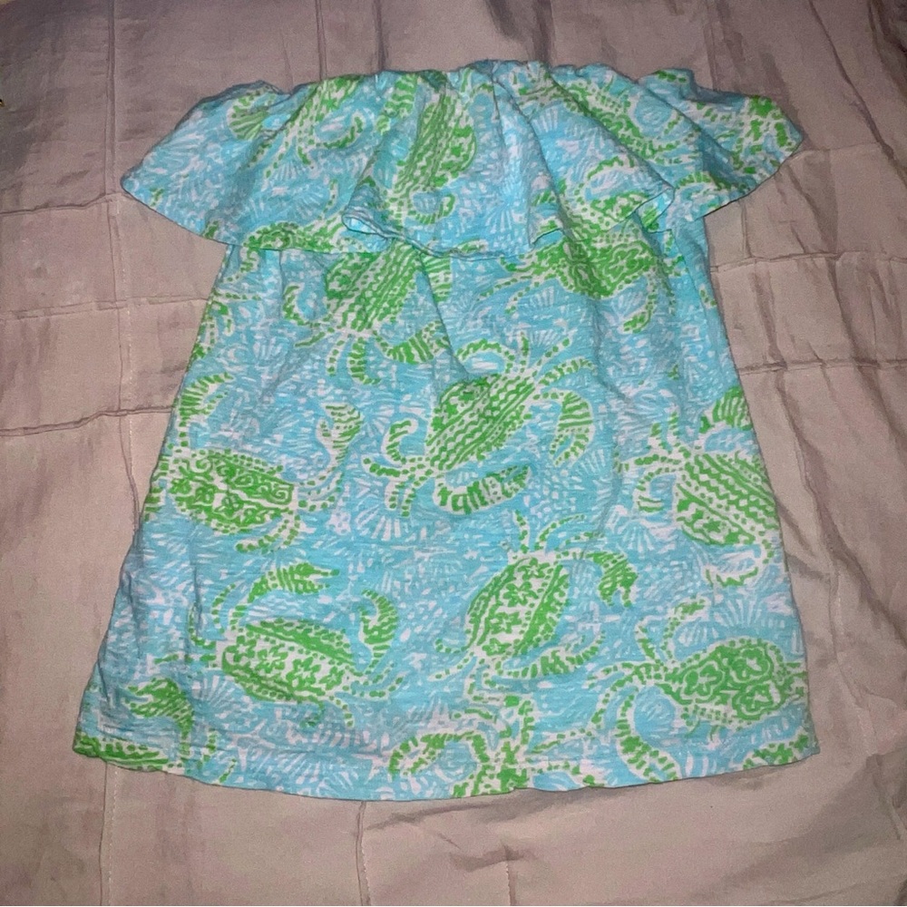 Lilly pulitzer small/xs Ruffle Tube top
